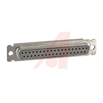 3M 8300 37 Way Right Angle Cable Mount D-sub Connector Socket, 1.27mm Pitch