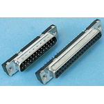 Amphenol ICC Delta D 37 Way Through Hole D-sub Connector Socket, 2.76mm Pitch, with M3 Inserts