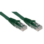 RS PRO Green Cat6 Cable U/UTP LSZH Male RJ45/Male RJ45, Terminated, 3m