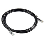RS PRO Black Cat6 Cable U/UTP PVC Male RJ45/Male RJ45, Terminated, 2m
