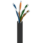 Belden Black PVC Cat5e Cable Unshielded, 1000ft Unterminated/Unterminated