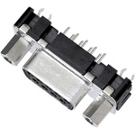 Harting D-Sub 9 Way Through Hole D-sub Connector Socket, 2.74mm Pitch, with 4-40 UNC Nut
