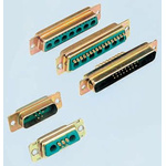 Amphenol ICC DMW 17 Way Panel Mount D-sub Connector Plug
