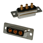 Norcomp 3 Way Through Hole D-sub Connector Plug, 6.85mm Pitch