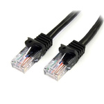 Startech Black PVC Cat5e Cable UTP, 5m Male RJ45/Male RJ45