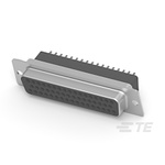 TE Connectivity Amplimite HD-20 50 Way Through Hole D-sub Connector Socket, 2.77mm Pitch
