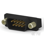 TE Connectivity 9 Way Through Hole D-sub Connector Plug, 2.74mm Pitch