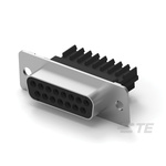 TE Connectivity Amplimite HDE 15 Way Cable Mount D-sub Connector Socket