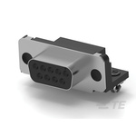 TE Connectivity 9 Way Right Angle Through Hole D-sub Connector Socket, 2.74mm Pitch