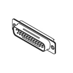Omron XM3A 15 Way Panel Mount D-sub Connector Plug
