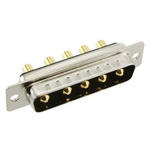 Norcomp 681M 5 Way Panel Mount D-sub Connector Plug, 2.77mm Pitch