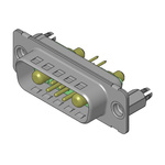 FCT from Molex 173107 7 Way D-sub Connector Socket, 2.74mm Pitch, with 4-40 Screw Locks