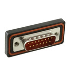 FCT from Molex 173110 15 Way Panel Mount D-sub Connector Plug, 2.84mm Pitch, with 4-40 Screw Locks