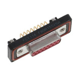 FCT from Molex 172704 15 Way Right Angle Through Hole D-sub Connector Socket, 2.84mm Pitch, with 4-40 Screw Locks