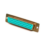 Amphenol India M24308 50 Way Panel Mount D-sub Connector Socket, 2.77mm Pitch, with 4-40 Screw Locks
