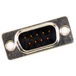 FCT from Molex 172704 9 Way Panel Mount D-sub Connector Plug, 2.84mm Pitch