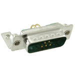 FCT from Molex 173107 7 Way Right Angle Through Hole D-sub Connector Plug, 2.74mm Pitch