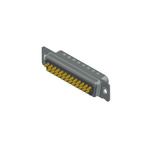 CONEC 25 Way Through Hole D-sub Connector Plug, with Mounting Hole