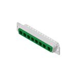 CONEC 8 Way Through Hole D-sub Connector Plug, with Mounting Hole