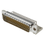 Provertha TMC 50 Way Right Angle Through Hole D-sub Connector Plug, 2.84mm Pitch, with Guide Frame