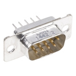 Provertha TMC 9 Way Through Hole D-sub Connector Plug, 2.75mm Pitch
