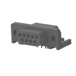 TE Connectivity 5745131 9 Way Right Angle Board Mount D-sub Connector Receptacle, 2.74mm Pitch