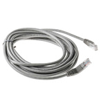 RS PRO Grey PVC Cat5e Cable U/UTP, 5m Male RJ45/Male RJ45