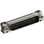 JAE 25 Way Right Angle Through Hole D-sub Connector Plug