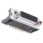 ASSMANN WSW A-HDF 26 Way Right Angle Through Hole D-sub Connector Socket, 2.29mm Pitch