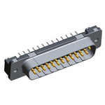TE Connectivity Amplimite HDP-20 25 Way Through Hole D-sub Connector Plug, 2.76mm Pitch, with 4-40 UNC Threaded