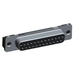 TE Connectivity Amplimite HDP-20 25 Way Through Hole D-sub Connector Socket, 2.76mm Pitch, with 4-40 UNC Threaded