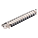 TE Connectivity Amplimite .050 III 100 Way Right Angle Through Hole D-sub Connector Socket, 2.54mm Pitch, with