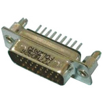 Amphenol L717HD 26 Way Through Hole D-sub Connector Plug, with 4-40 UNC Threaded Inserts, Boardlocks