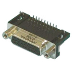 Amphenol L77HD 26 Way Right Angle Through Hole D-sub Connector Socket, with 4-40 UNC Female Screwlocks, Boardlocks