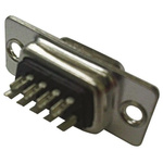Amphenol ICC FCE17 15 Way Panel Mount D-sub Connector Socket, 2.74mm Pitch