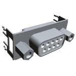 TE Connectivity Amplimite HD-20 9 Way Through Hole D-sub Connector Socket, 2.74mm Pitch