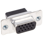 TE Connectivity Amplimite HDP-22 15 Way Cable Mount D-sub Connector Socket