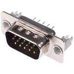 Amphenol ICC 10090928 15 Way Through Hole D-sub Connector Plug, 2.29mm Pitch