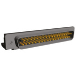 TE Connectivity Amplimite HD-20 37 Way Right Angle Through Hole D-sub Connector Plug, with 4-40 UNC, Threaded Insert