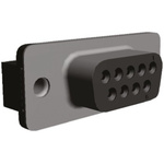 TE Connectivity Amplimite HD-20 9 Way Through Hole D-sub Connector Socket, with 4-40 UNC, Threaded Insert