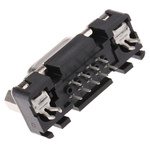 Harting D-Sub Standard 9 Way Through Hole D-sub Connector Socket, 2.74mm Pitch, with 4-40 UNC Threaded Inserts,