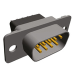 TE Connectivity Amplimite HD-20 9 Way Through Hole D-sub Connector Plug, 2.743mm Pitch, with 3.05 mounting hole