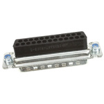 TE Connectivity Amplimite HDP-20 25 Way Cable Mount D-sub Connector Plug