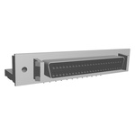 TE Connectivity Amplimite .050 III 50 Way Right Angle Through Hole D-sub Connector Socket, 1.27mm Pitch, with