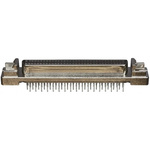 TE Connectivity Amplimite .050 III 100 Way Through Hole D-sub Connector Socket, 1.27mm Pitch, with 2-56 Threaded