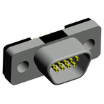 Norcomp MICRO-D 9 Way Through Hole D-sub Connector Socket, 1.27mm Pitch