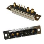 Norcomp 3 Way Through Hole D-sub Connector Plug