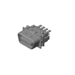 JAE DF02 14 Way Cable Mount D-sub Connector Plug, 1.27mm Pitch