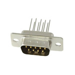 Hirose SD 9 Way Through Hole D-sub Connector Plug, 2.74mm Pitch