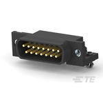 TE Connectivity 15 Way Right Angle Through Hole D-sub Connector Plug, 2.74mm Pitch
